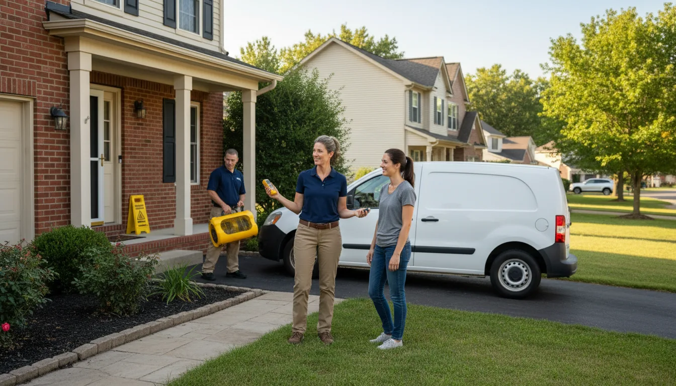 Residential water damage restoration in Red Banks, MS